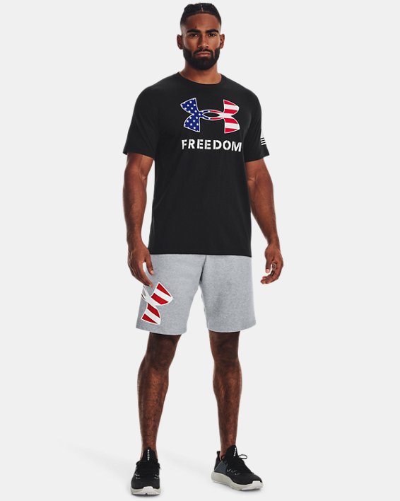 Men's UA Freedom Logo T-Shirt, Black, pdpMainDesktop image number 2